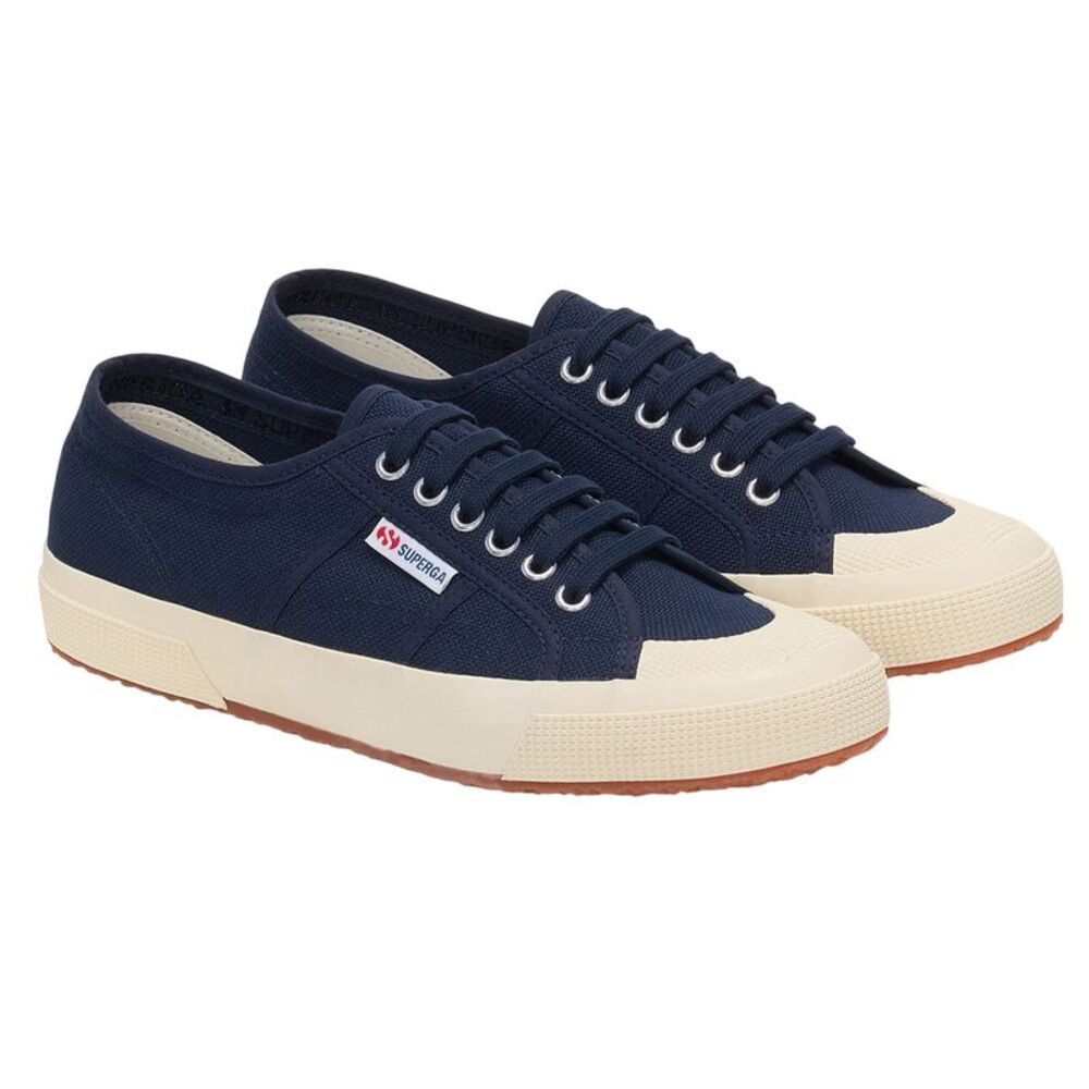 Superga Unisex Adult 2390 Military Sneakers / Navy/Off White